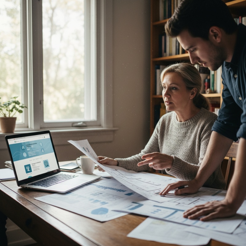 Propriétaire bailleur étudiant les aides financières pour la rénovation énergétique de son immeuble
