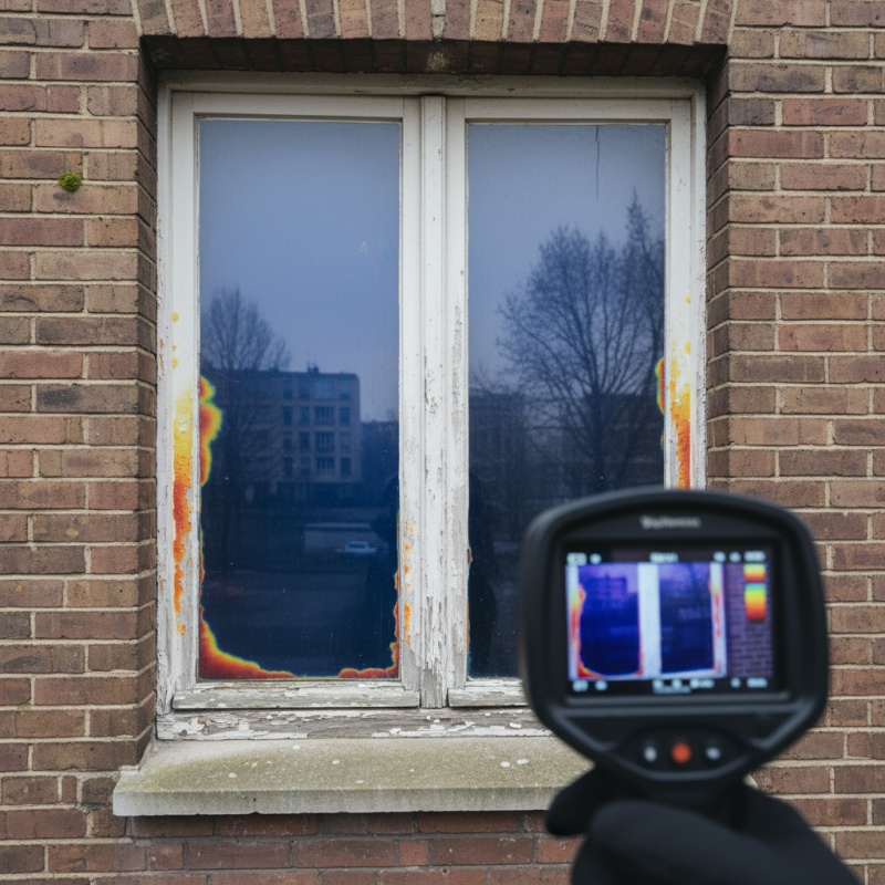 Analyse par caméra thermique des déperditions de chaleur d'un bâtiment à Boulogne-Billancourt