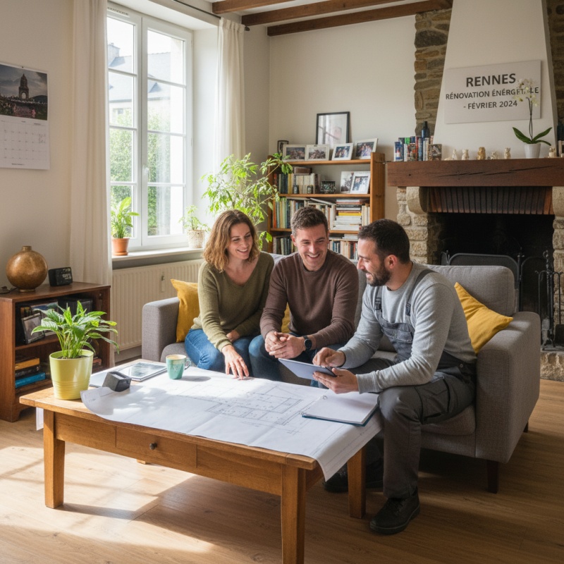 Accompagnement personnalisé pour la rénovation énergétique d'une maison à Rennes