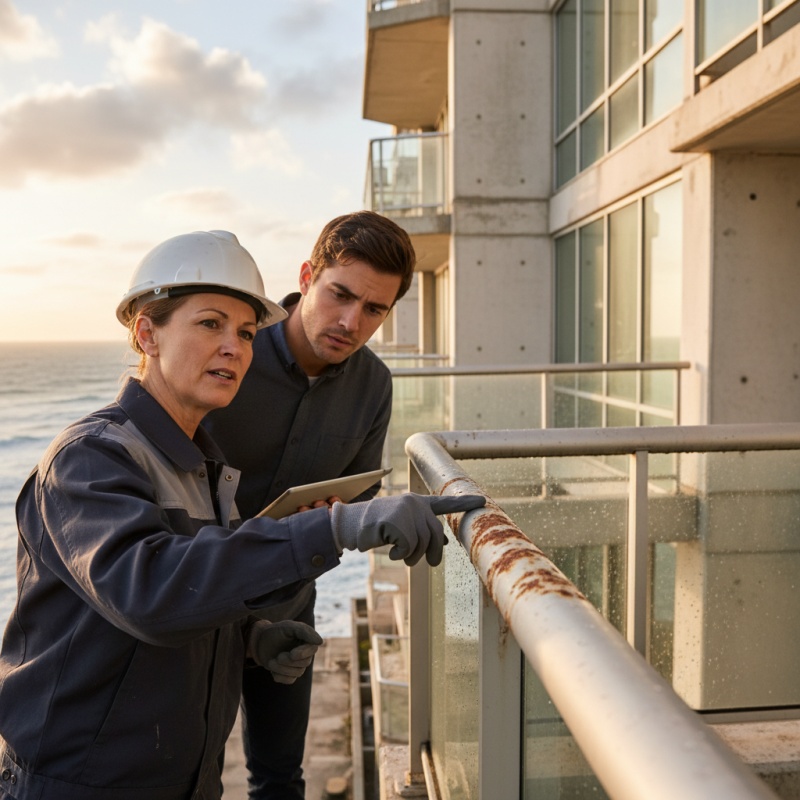 Analyse des effets de la corrosion marine lors d'un Diagnostic Technique Global à Saint-Nazaire