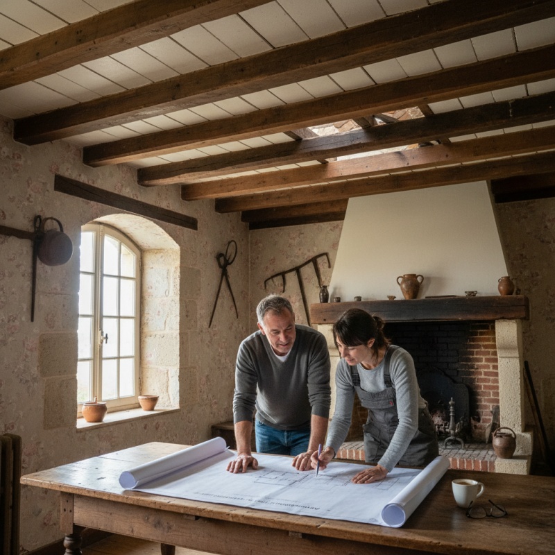 Mon Accompagnateur Rénov' d'Audit Rénovation conseillant un propriétaire à Albi.