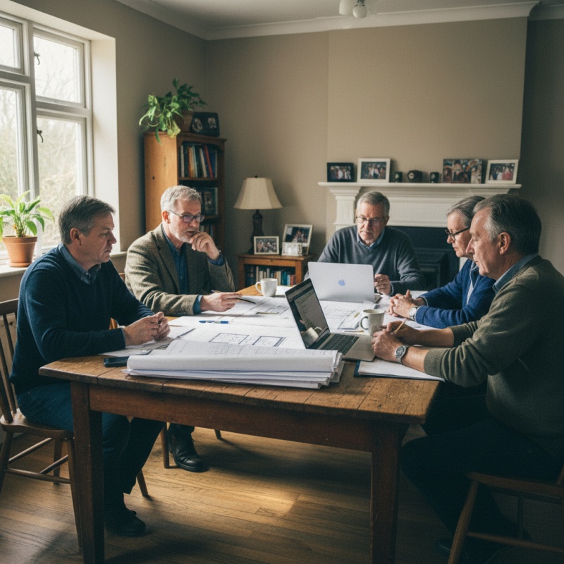 Syndic de copropriété en réunion pour planifier des travaux de rénovation énergétique financés par la Prime CEE.