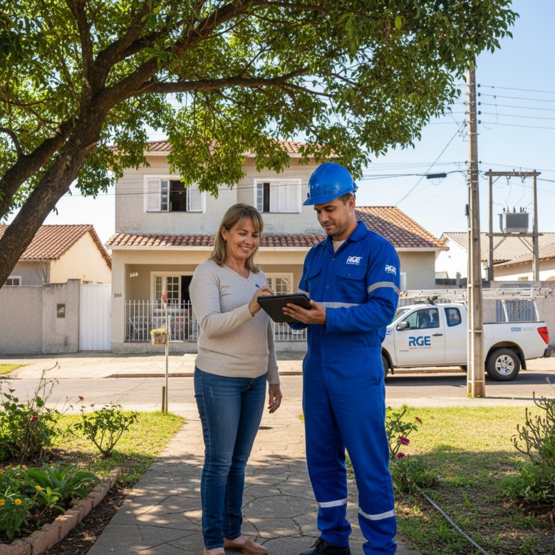Propriétaire signant l'attestation de TVA réduite pour ses travaux de rénovation énergétique avec un technicien RGE